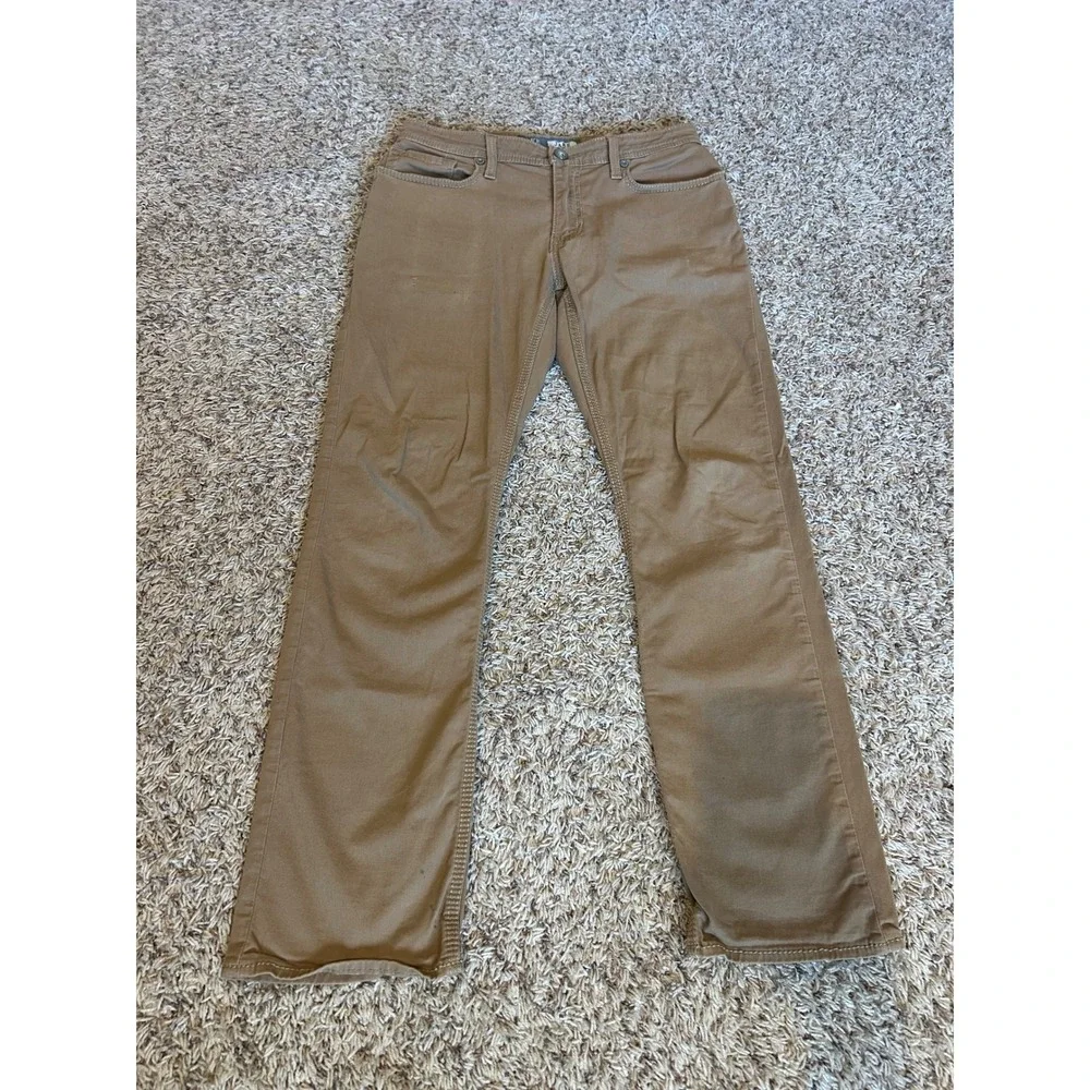 BKE Jake Jeans‎ Mens 30S Khaki Straight Leg Mid Rise Button Closure 99 Cotton